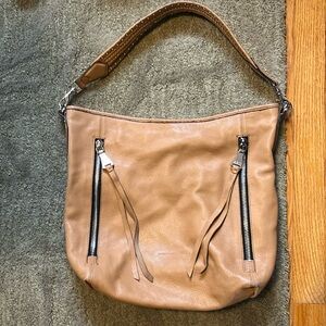 Tan Leather Aimee Kestenberg shoulder bag.